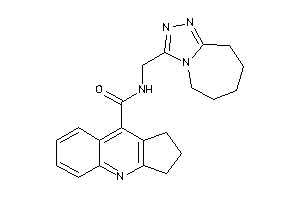Image of N-(6,7,8,9-tetrahydro-5H-[1,2,4]triazolo[4,3-a]azepin-3-ylmethyl)-2,3-dihydro-1H-cyclopenta[b]quinoline-9-carboxamide