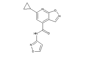 6-cyclopropyl-N-isoxazol-3-yl-isoxazolo[5,4-b]pyridine-4-carboxamide