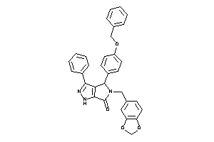 Image of 4-(4-benzoxyphenyl)-3-phenyl-5-piperonyl-1,4-dihydropyrrolo[3,4-c]pyrazol-6-one