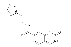 N-[2-(3-thienyl)ethyl]-2-thioxo-3H-quinazoline-7-carboxamide