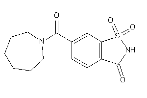 Image of 6-(azepane-1-carbonyl)-1,1-diketo-1,2-benzothiazol-3-one