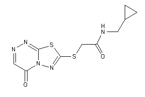 N-(cyclopropylmethyl)-2-[(4-keto-[1,3,4]thiadiazolo[2,3-c][1,2,4]triazin-7-yl)thio]acetamide