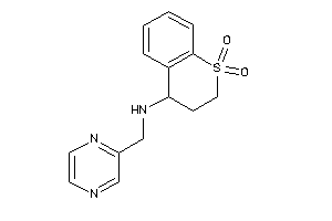 Image of (1,1-diketo-3,4-dihydro-2H-thiochromen-4-yl)-(pyrazin-2-ylmethyl)amine