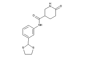 Image of N-[3-(1,3-dithiolan-2-yl)phenyl]-6-keto-nipecotamide