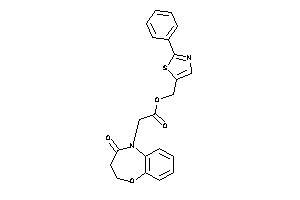 Image of 2-(4-keto-2,3-dihydro-1,5-benzoxazepin-5-yl)acetic Acid (2-phenylthiazol-5-yl)methyl Ester