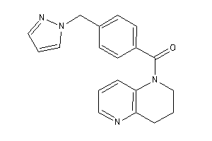 3,4-dihydro-2H-1,5-naphthyridin-1-yl-[4-(pyrazol-1-ylmethyl)phenyl]methanone