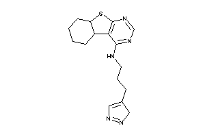4b,5,6,7,8,8a-hexahydrobenzothiopheno[2,3-d]pyrimidin-4-yl-[3-(3H-pyrazol-4-yl)propyl]amine