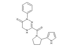 1-phenyl-3-[2-(1H-pyrrol-2-yl)pyrrolidine-1-carbonyl]-4,5-dihydro-1,2,4-triazin-6-one