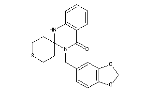 3-piperonylspiro[1H-quinazoline-2,4'-tetrahydrothiopyran]-4-one
