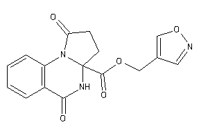 Image of 1,5-diketo-3,4-dihydro-2H-pyrrolo[1,2-a]quinazoline-3a-carboxylic Acid Isoxazol-4-ylmethyl Ester