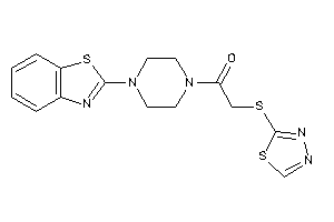 1-[4-(1,3-benzothiazol-2-yl)piperazino]-2-(1,3,4-thiadiazol-2-ylthio)ethanone