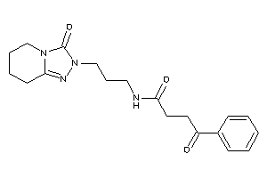 4-keto-N-[3-(3-keto-5,6,7,8-tetrahydro-[1,2,4]triazolo[4,3-a]pyridin-2-yl)propyl]-4-phenyl-butyramide