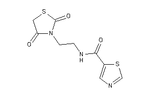 Image of N-[2-(2,4-diketothiazolidin-3-yl)ethyl]thiazole-5-carboxamide