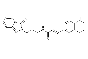 N-[3-(3-keto-[1,2,4]triazolo[4,3-a]pyridin-2-yl)propyl]-3-(1,2,3,4-tetrahydroquinolin-6-yl)acrylamide