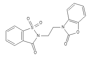Image of 3-[2-(1,1,3-triketo-1,2-benzothiazol-2-yl)ethyl]-1,3-benzoxazol-2-one