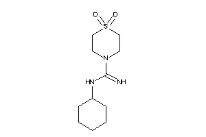 N-cyclohexyl-1,1-diketo-1,4-thiazinane-4-carboxamidine