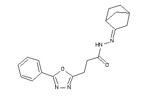 N-(norbornan-2-ylideneamino)-3-(5-phenyl-1,3,4-oxadiazol-2-yl)propionamide