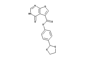 4-keto-3H-furo[2,3-d]pyrimidine-5-carboxylic Acid [4-(1,3-dithiolan-2-yl)phenyl] Ester