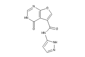 Image of 4-keto-N-(1H-pyrazol-5-yl)-3H-furo[2,3-d]pyrimidine-5-carboxamide