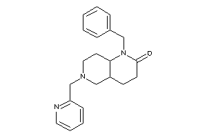 Image of 1-benzyl-6-(2-pyridylmethyl)-4,4a,5,7,8,8a-hexahydro-3H-1,6-naphthyridin-2-one
