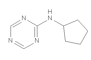 Cyclopentyl(s-triazin-2-yl)amine