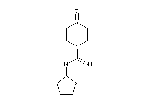 N-cyclopentyl-1-keto-1,4-thiazinane-4-carboxamidine