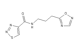 N-[3-(1,2,4-oxadiazol-5-yl)propyl]thiadiazole-4-carboxamide