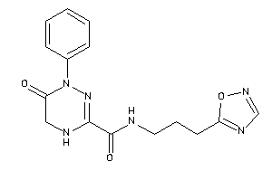 6-keto-N-[3-(1,2,4-oxadiazol-5-yl)propyl]-1-phenyl-4,5-dihydro-1,2,4-triazine-3-carboxamide