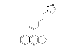 Image of N-[3-(1,2,4-oxadiazol-5-yl)propyl]-2,3-dihydro-1H-cyclopenta[b]quinoline-9-carboxamide