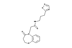 2-(4-keto-2,3-dihydro-1,5-benzoxazepin-5-yl)-N-[3-(1,2,4-oxadiazol-5-yl)propyl]acetamide