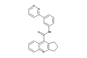Image of N-(3-pyridazin-3-ylphenyl)-2,3-dihydro-1H-cyclopenta[b]quinoline-9-carboxamide