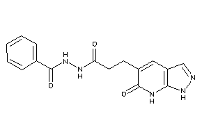 Image of N'-[3-(6-keto-1,7-dihydropyrazolo[3,4-b]pyridin-5-yl)propanoyl]benzohydrazide