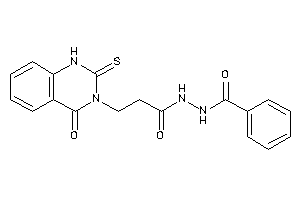 N'-[3-(4-keto-2-thioxo-1H-quinazolin-3-yl)propanoyl]benzohydrazide