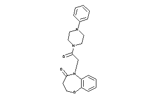 Image of 5-[2-keto-2-(4-phenylpiperazino)ethyl]-2,3-dihydro-1,5-benzoxazepin-4-one