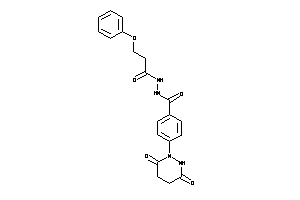 4-(3,6-diketohexahydropyridazin-1-yl)-N'-(3-phenoxypropanoyl)benzohydrazide