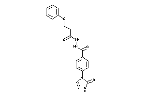 Image of 4-(2-keto-4-imidazolin-1-yl)-N'-(3-phenoxypropanoyl)benzohydrazide