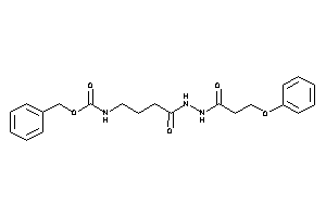 Image of N-[4-keto-4-[N'-(3-phenoxypropanoyl)hydrazino]butyl]carbamic Acid Benzyl Ester