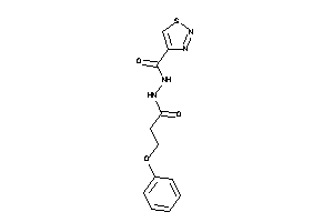 Image of N'-(3-phenoxypropanoyl)thiadiazole-4-carbohydrazide