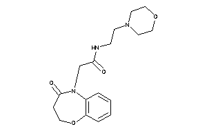 Image of 2-(4-keto-2,3-dihydro-1,5-benzoxazepin-5-yl)-N-(2-morpholinoethyl)acetamide