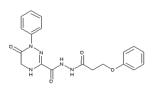 Image of 6-keto-N'-(3-phenoxypropanoyl)-1-phenyl-4,5-dihydro-1,2,4-triazine-3-carbohydrazide