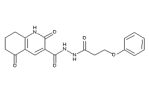 Image of 2,5-diketo-N'-(3-phenoxypropanoyl)-1,6,7,8-tetrahydroquinoline-3-carbohydrazide