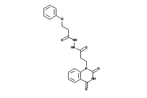 Image of N'-[3-(2,4-diketoquinazolin-1-yl)propanoyl]-3-phenoxy-propionohydrazide