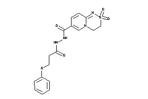 2,2-diketo-N'-(3-phenoxypropanoyl)-3,4-dihydropyrido[2,1-c][1,2,4]thiadiazine-7-carbohydrazide