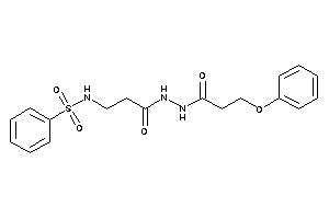 Image of N-[3-keto-3-[N'-(3-phenoxypropanoyl)hydrazino]propyl]benzenesulfonamide