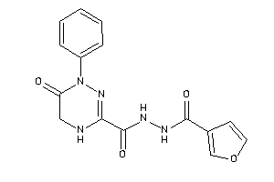 Image of N'-(3-furoyl)-6-keto-1-phenyl-4,5-dihydro-1,2,4-triazine-3-carbohydrazide