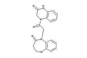 5-[2-keto-2-(3-keto-2,4-dihydroquinoxalin-1-yl)ethyl]-2,3-dihydro-1,5-benzoxazepin-4-one