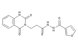 N'-[3-(4-keto-2-thioxo-1H-quinazolin-3-yl)propanoyl]-3-furohydrazide