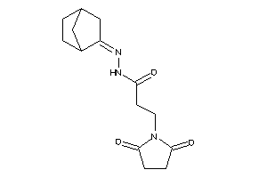 Image of N-(norbornan-2-ylideneamino)-3-succinimido-propionamide