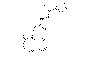 Image of N'-[2-(4-keto-2,3-dihydro-1,5-benzoxazepin-5-yl)acetyl]-3-furohydrazide