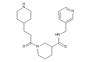 1-[3-(4-piperidyl)propanoyl]-N-(3-pyridylmethyl)nipecotamide